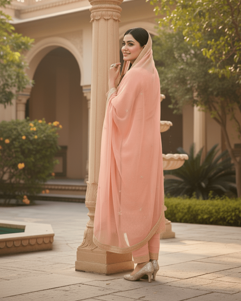 Exclusive 3 Piece Kurti Palazzo Set : Perfect for Weddings