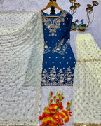 Exclusive Georgette Sharara and Top with Dupatta- Eid Special Outfit