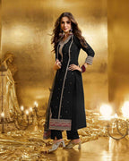 Designer Embroidered Georgette Suit Set with Dupatta