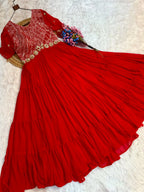 Elegant Full Length Ethnic Gown with Royal Flared Pattern