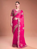 Rangoli Silk Saree with Fancy Jari & Sequence Embroidery