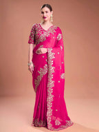 Rangoli Silk Saree with Fancy Jari & Sequence Embroidery