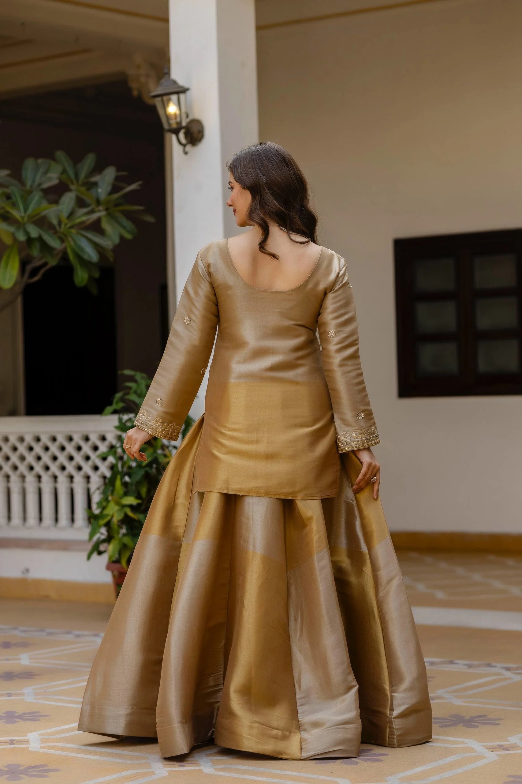 Royal Banarasi Elegance: Pure Viscose Lehenga with Embroidered Skirt & Silk Dupatta