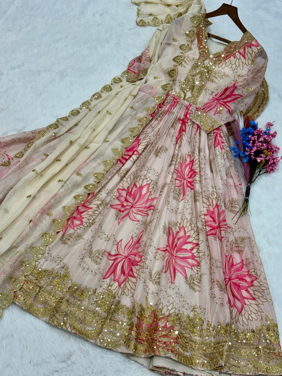 Grace Every Celebration in This Stunning Pink Embroidered Anarkali
