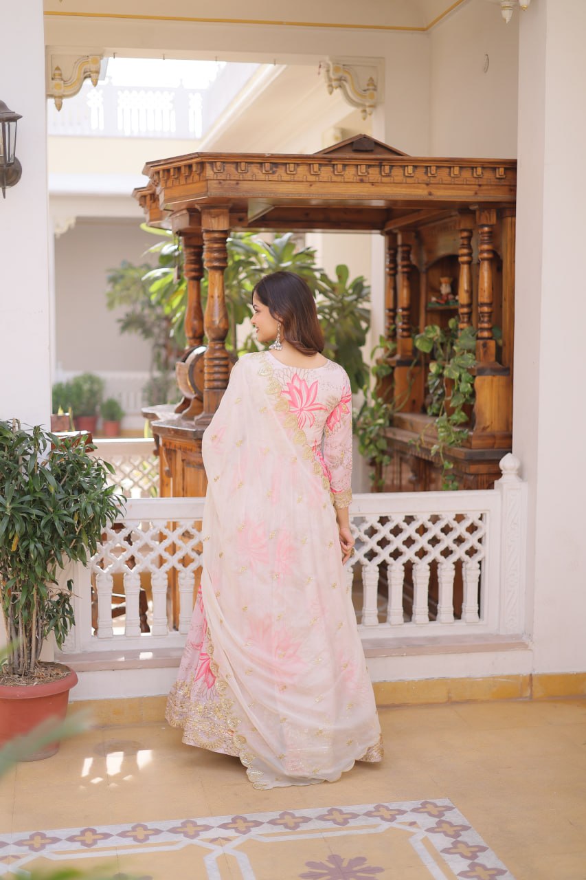 Grace Every Celebration in This Stunning Pink Embroidered Anarkali