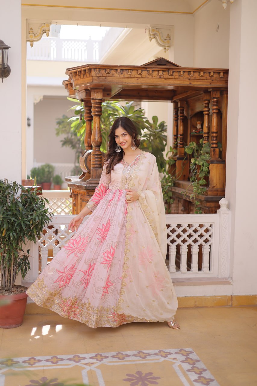 Grace Every Celebration in This Stunning Pink Embroidered Anarkali