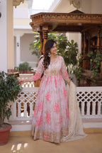 Grace Every Celebration in This Stunning Pink Embroidered Anarkali