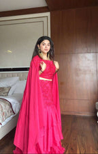 Ruffled Layers of Elegance â€“ Designer Lehenga Set