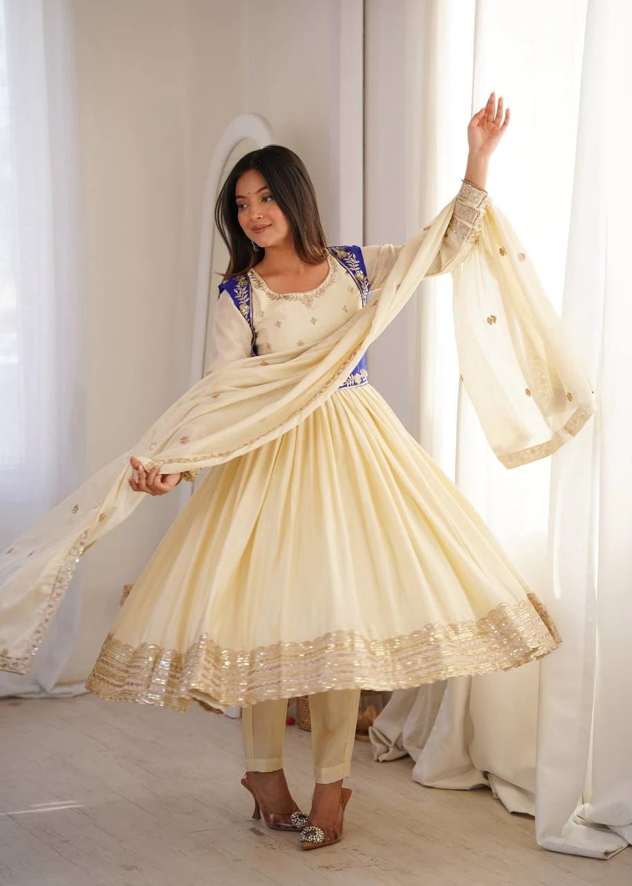 Wedding & Festive Special Anarkali Koti Pent with Rich Embroidery Dupatta