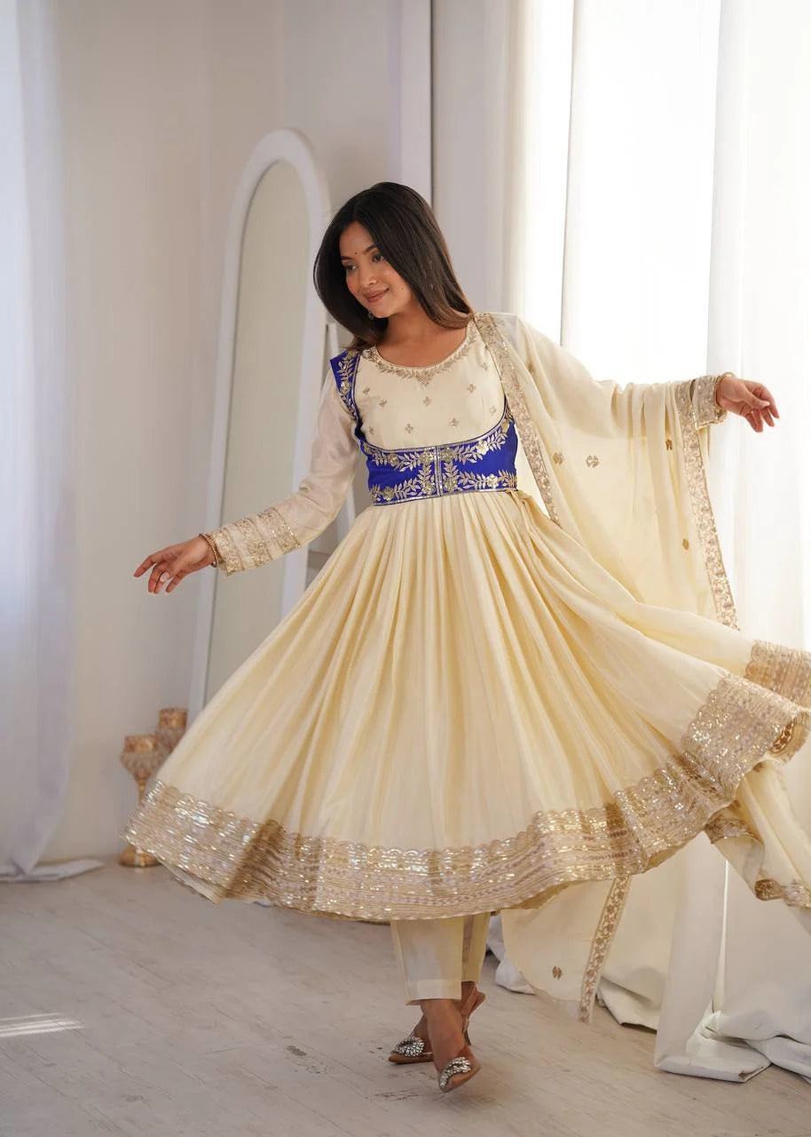 Wedding & Festive Special Anarkali Koti Pent with Rich Embroidery Dupatta