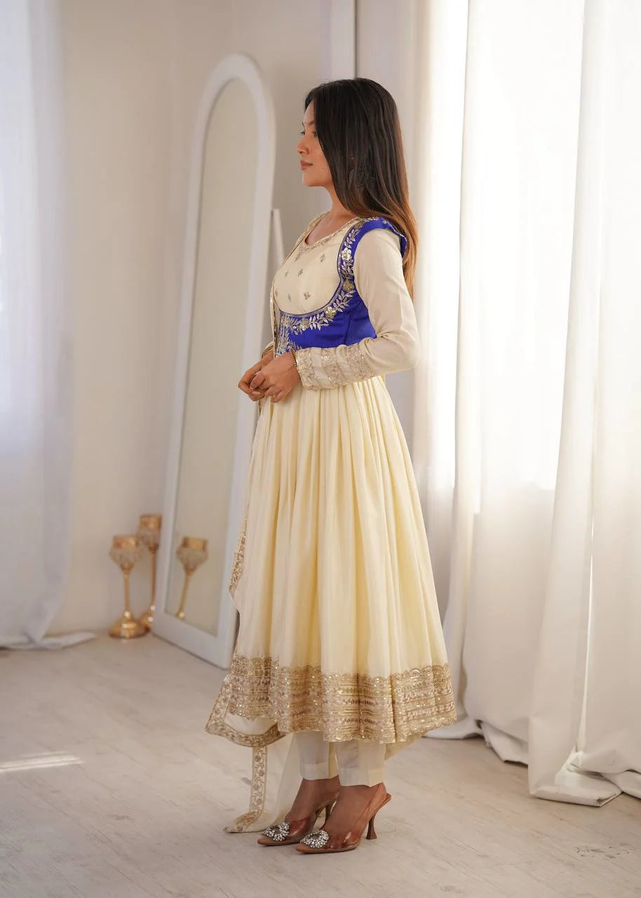 Wedding & Festive Special Anarkali Koti Pent with Rich Embroidery Dupatta