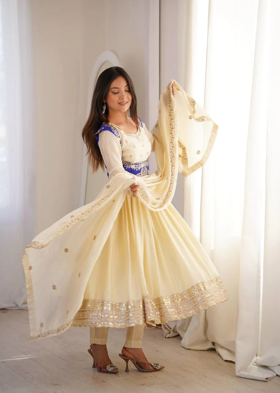 Wedding & Festive Special Anarkali Koti Pent with Rich Embroidery Dupatta