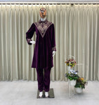 Velvet Frontâ€“Back Sequence Embroidery Set