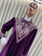 Velvet Frontâ€“Back Sequence Embroidery Set