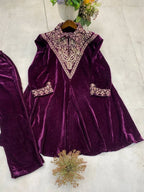 Velvet Frontâ€“Back Sequence Embroidery Set