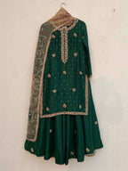 Luxury Green Suit Set â€“ Embroidery Elegance with Dupatta