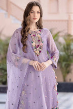 Luxury Embroidered Georgette Ensemble | Full Length Top & Plazzo Set