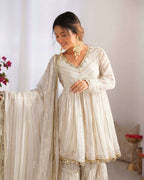 Women’s Sharara Plazzo Set – Mirror Handwork Style