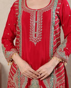 Stunning Designer Sharara Suit with Intricate Embroidery Work