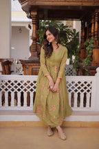 Everyday Elegant Embroidered Kurti with Comfortable Silk Pants