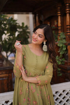 Everyday Elegant Embroidered Kurti with Comfortable Silk Pants