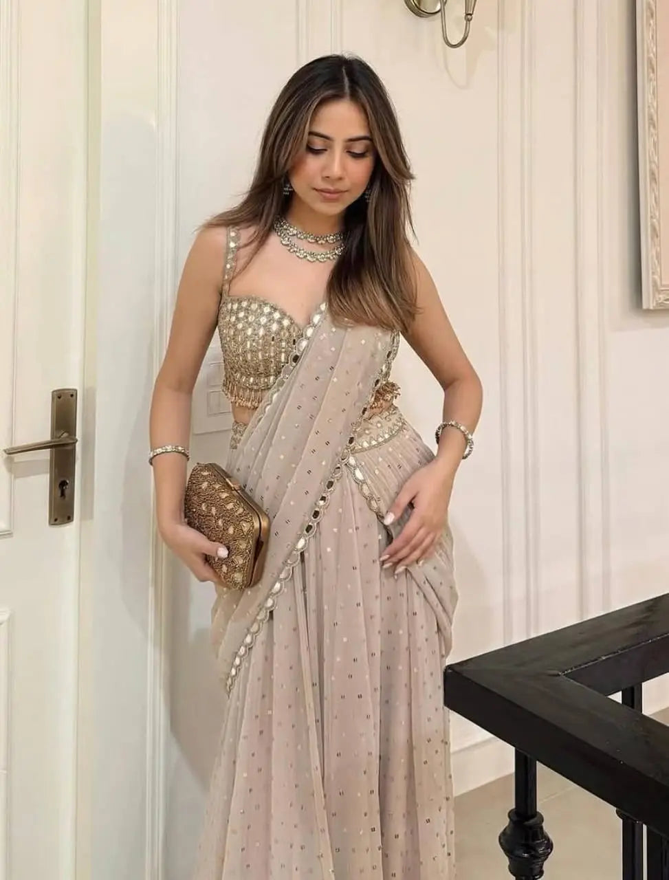 Party Perfect: Georgette Lehenga Saree Set