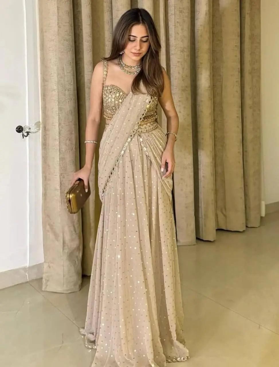 Party Perfect: Georgette Lehenga Saree Set