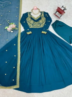 Luxury Embroidery Suit Ensemble with Micro Pant & Designer Dupatta