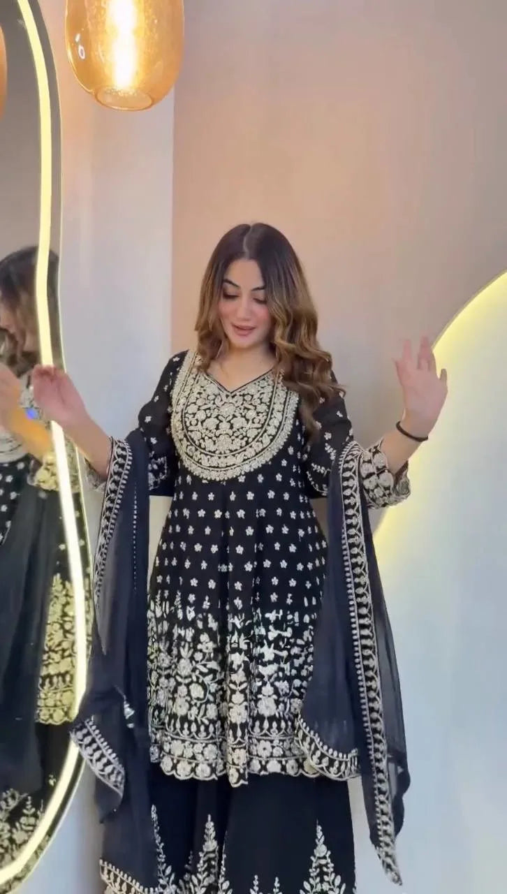 Sparkle Vibes: Sequence Top Lehenga With Dupatta Outfit