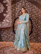 Wedding Wear Japan Satin Kurti Lehenga Dupatta Set for Women