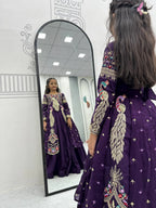Designer Pure Vichitra Lehenga Choli Set For Kids