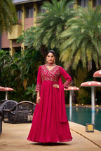 Grace in Motion â€“ Designer Pant Suit with Dupatta Belt Work
