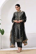 Designer Jimmy Choo Silk Top & Butter Silk Bottom Set with Embroidered Net Dupatta