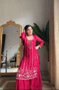 Sharara Magic – Exclusive Georgette Suit with Dupatta Pair