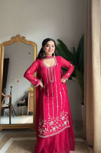Sharara Magic – Exclusive Georgette Suit with Dupatta Pair