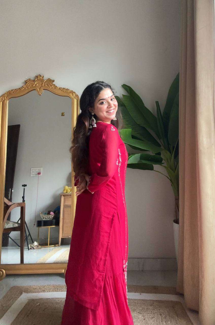 Sharara Magic – Exclusive Georgette Suit with Dupatta Pair