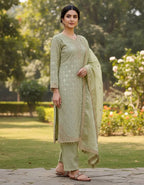 Designer GMY Silk Top & Plazzo Set with Heavy Sequence Embroidery