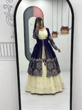 Festive Wear Simar Cosmos Lehenga Set with Heavy Embroidered Shrug