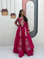 Ethnic Kids Lehenga Set in Pure Vichitra with Heavy Work