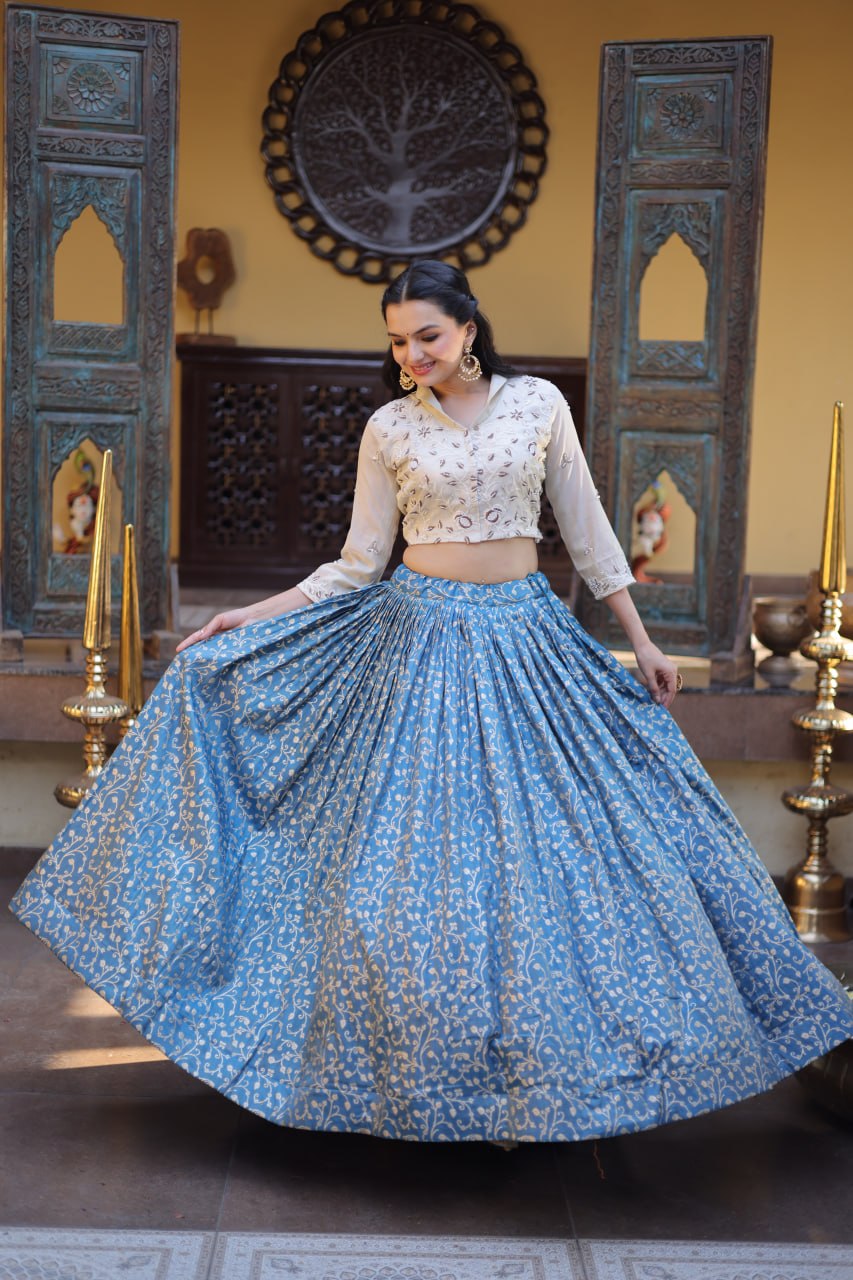 Navratri Special Designer Ethnic Top With Lehenga for Women for Dandiya Nights