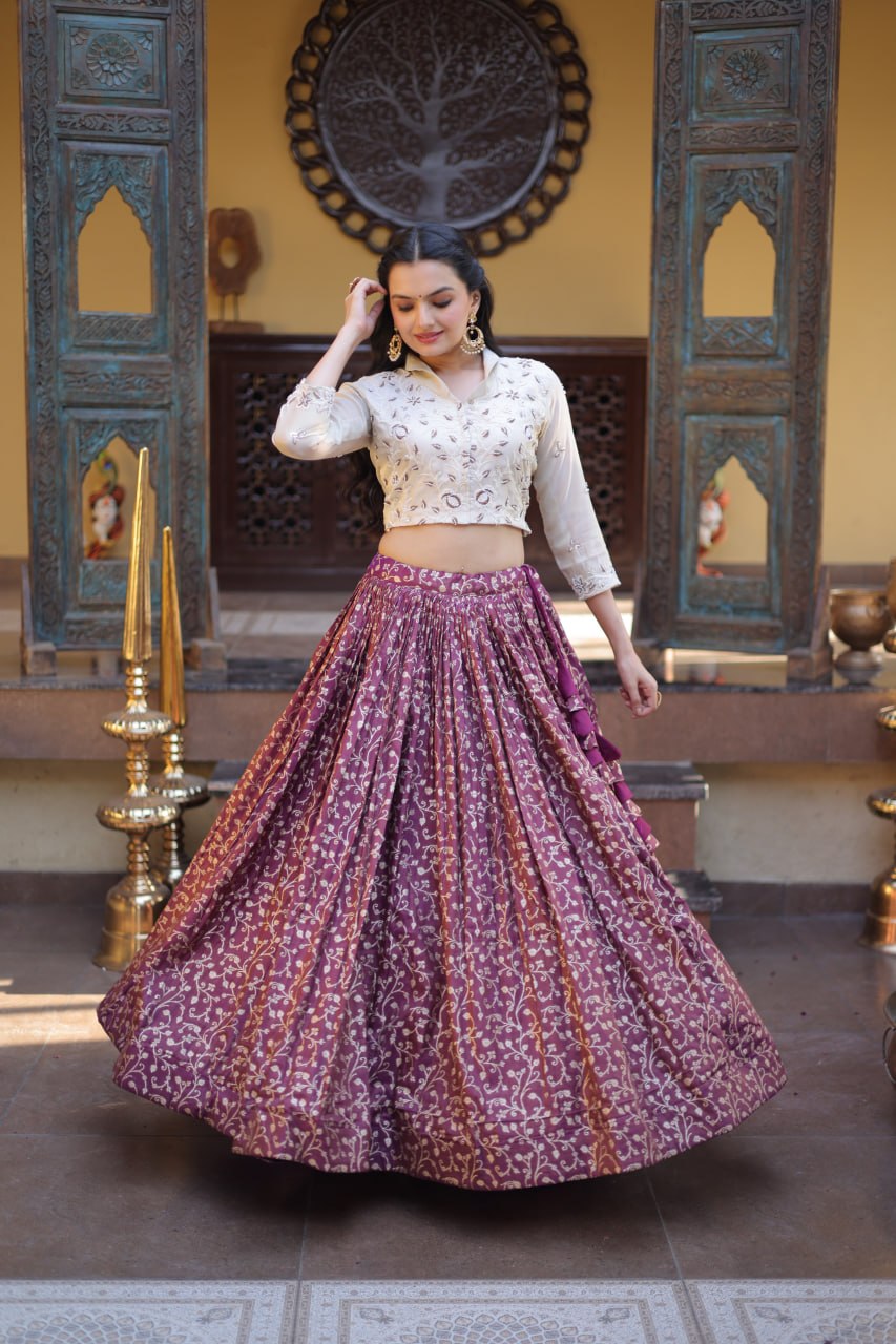 Navratri Special Designer Ethnic Top With Lehenga for Women for Dandiya Nights
