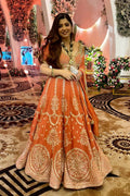 Faux Georgette Thread & Sequence Embroidered Lehenga Choli Set with Dupatta