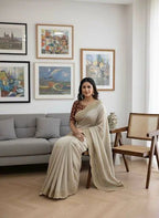Rangoli Silk Saree with Zari & Sequin Embroidery