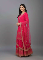 Designer Eid special Faux Georgette Sharara Set with Heavy Embroidery