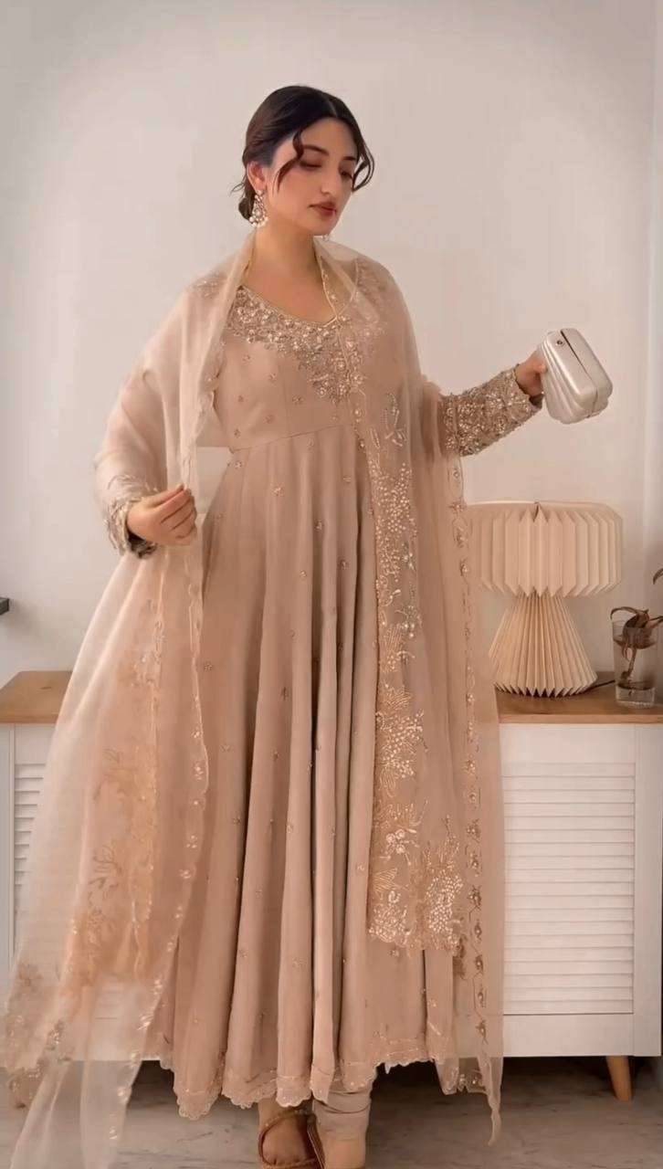 Starry Nights â€“ Designer Rembo Sequence Work Gown
