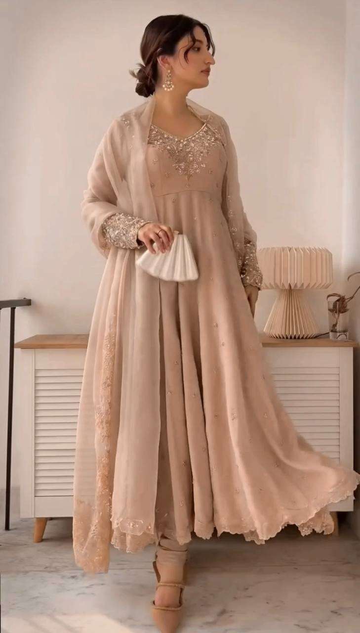 Starry Nights â€“ Designer Rembo Sequence Work Gown