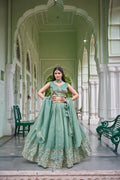 Royal Look Gold Crush Lehenga with Heavy Flair & Luxury Finish
