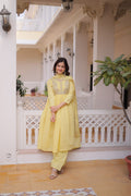 Stunning Yellow Anarkali Suit for Wedding Guests and Festive Glam
