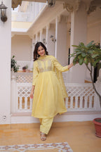 Stunning Yellow Anarkali Suit for Wedding Guests and Festive Glam