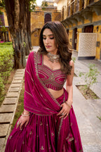 Elegant Rangoli Silk Sequence & Thread Embroidered Lehenga Choli Set